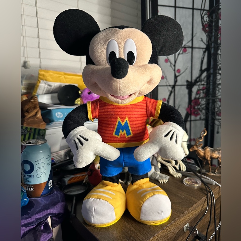 Disney Mickey Mouse Plush - Black, Yellow, Blue